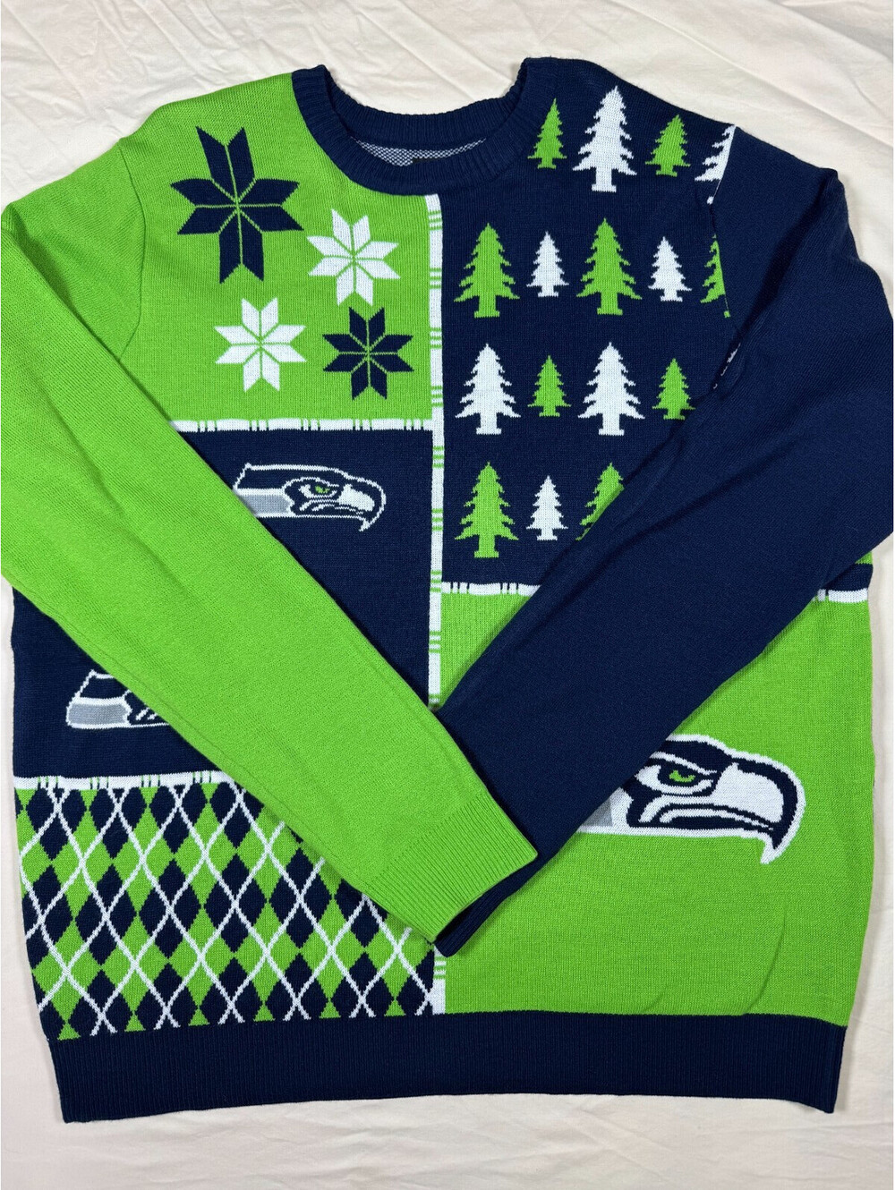 Seattle Seahawks Men's Christmas Sweater 2XL